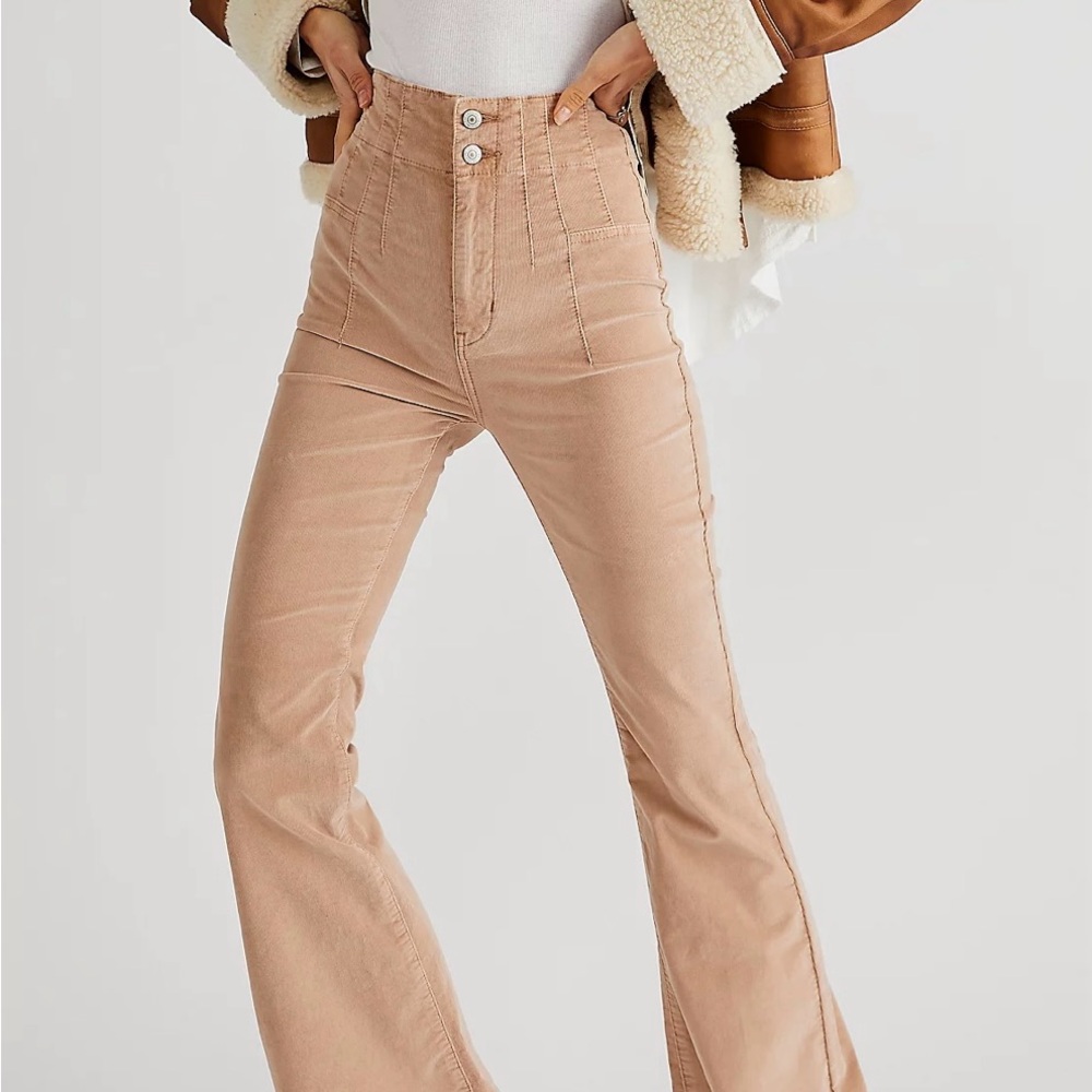 Free People We The Free Jayde Cord Flare Jeans 27